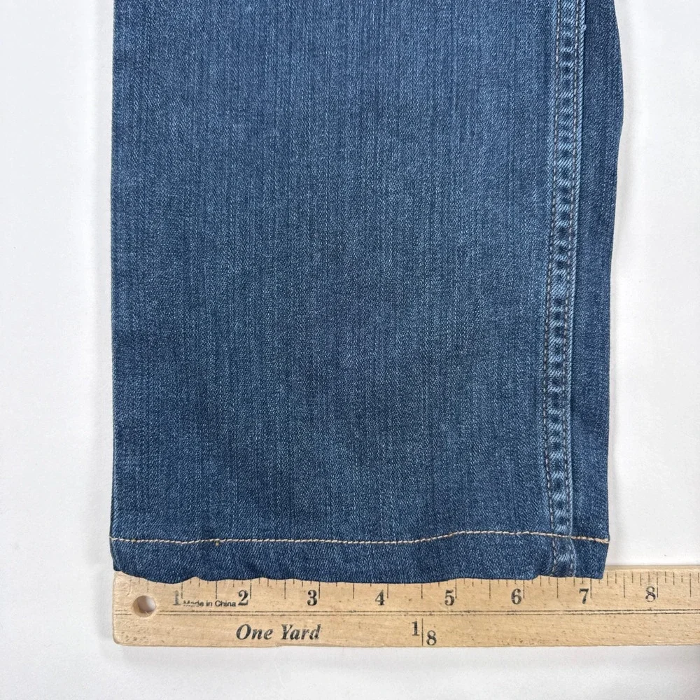 Paige Federal Slim Straight Jeans Mens 32 McGraw Blue Transcend Stretch Denim